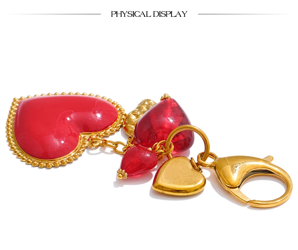 Luna Heart Keychain