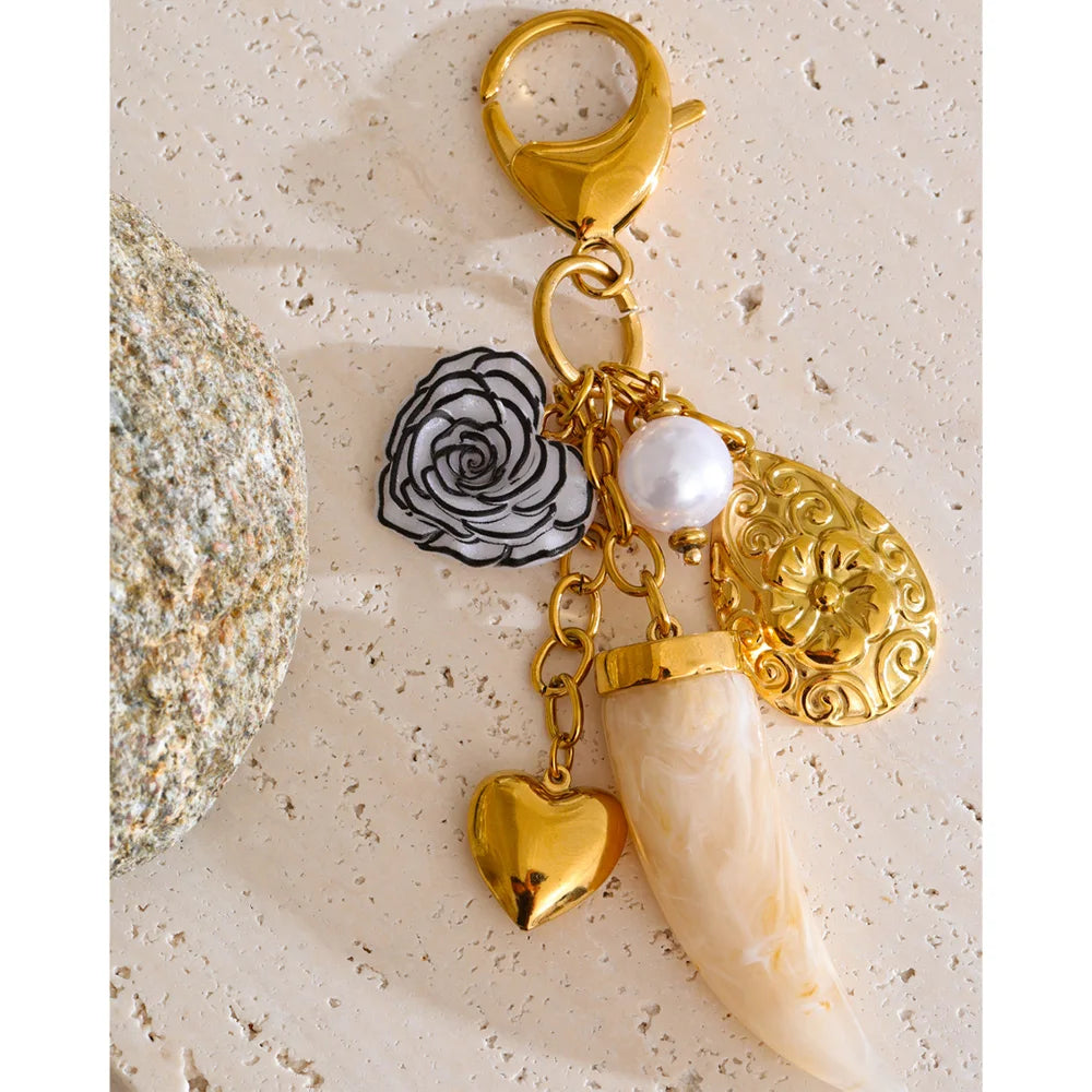 Blossom Heart Keychain