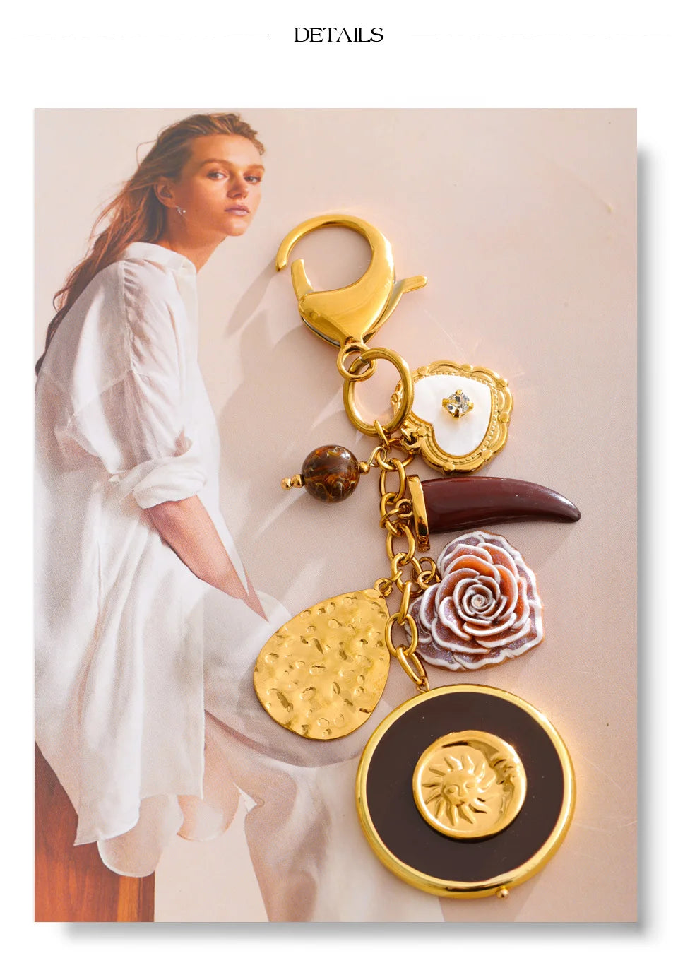 Serenity Charm Keychain