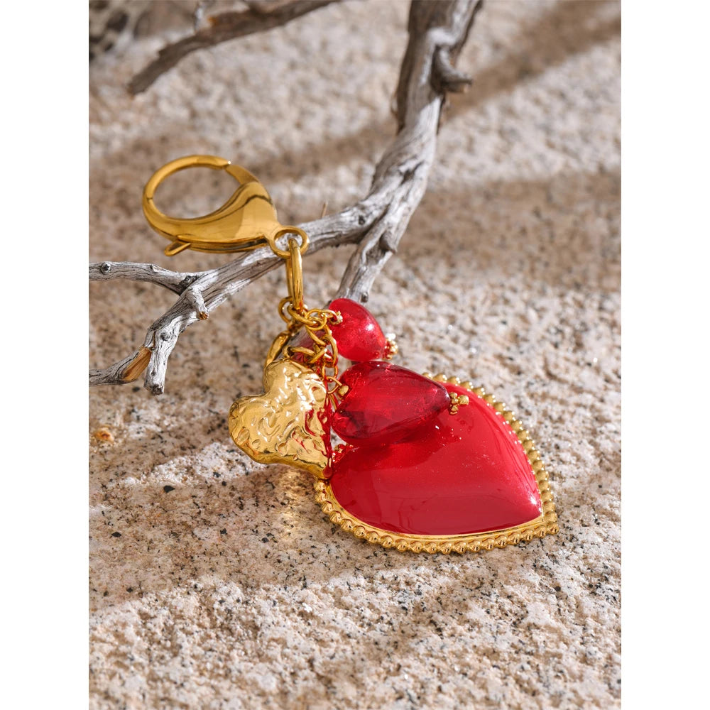Luna Heart Keychain