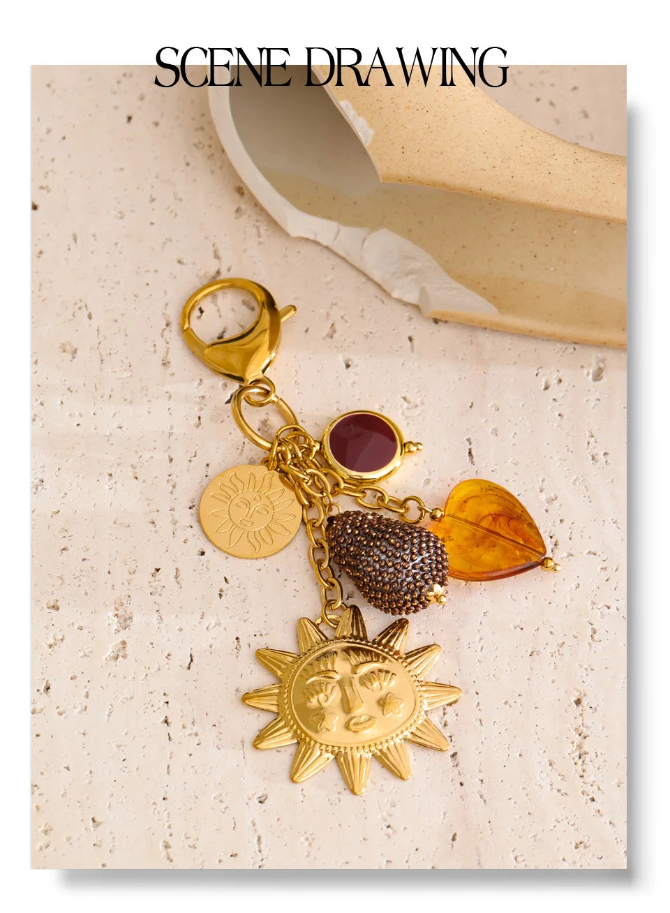 Aura Portrait Keychain