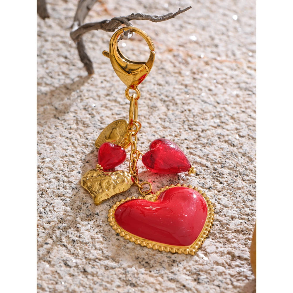 Luna Heart Keychain
