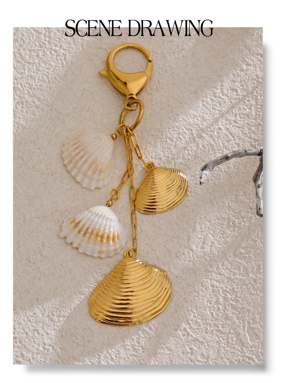 Golden Glow Keychain