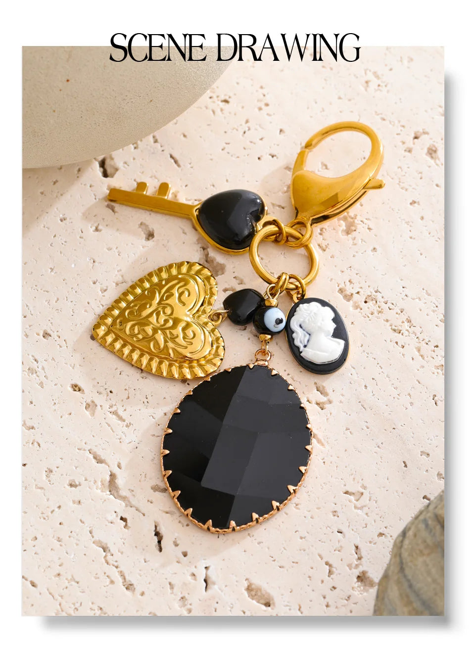 Harmony Heart Keychain