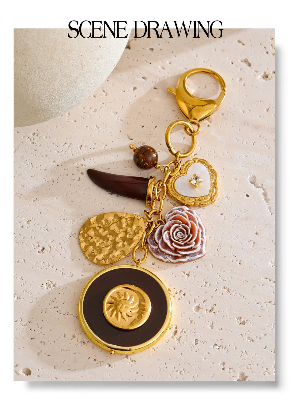 Serenity Charm Keychain